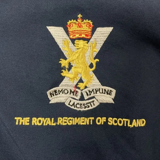 ロイヤル・スコットランド連隊 SCOTS ネイビー "NIKE" トレーニングジャケット（USED）UK116=
