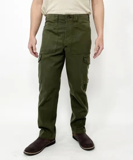 オーストリア軍 OD M-75 フィールド カーゴパンツ BランクUSED 741U2=