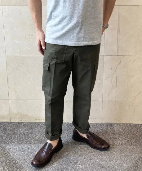 オーストリア軍 OD M-75 フィールド カーゴパンツ BランクUSED 741U2=