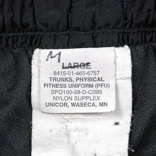 アメリカ軍 U.S.ARMY ブラック 前期型 IPFU トレーニング ショートパンツ インナーなし USED PT-SHORTS-U-SP-