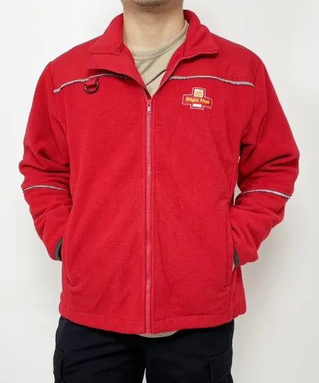 イギリス郵便 Royal Mail レッド フリースジャケット USED