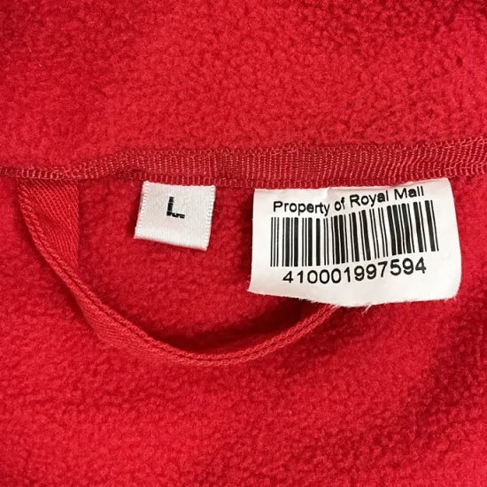 イギリス郵便 Royal Mail レッド フリースジャケット USED