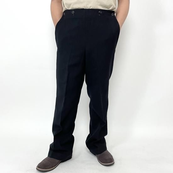 ドイツ海軍 ブラック ギャバジン セーラーパンツ USED 322U= – L.A.BOY