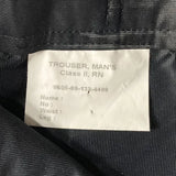 スモール&ビッグ特価 イギリス海軍 ROYAL NAVY ブラック フレア ドレスパンツ USED =