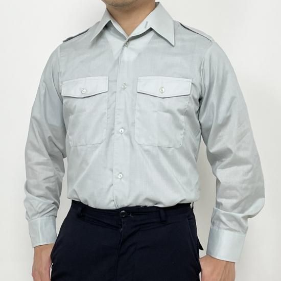 オーストリア軍 アーミー ミントグリーン ドレスシャツ 新品 E24N-