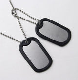 アメリカ軍 ドッグタグ ネックレス 名前打ち込みなし サイレンサー付 新品 101A-