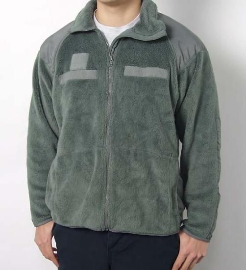 【訳あり】アメリカ軍 フォリッジグリーン Polartec ECWCS Gen3 Level3 フリースジャケット USED A31FUD
