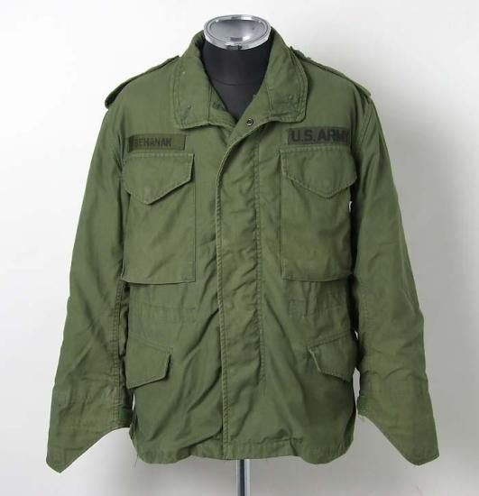【2nd モデル】アメリカ軍 OD M-65 フィールドジャケット ワッペン付 USED A5UVBW