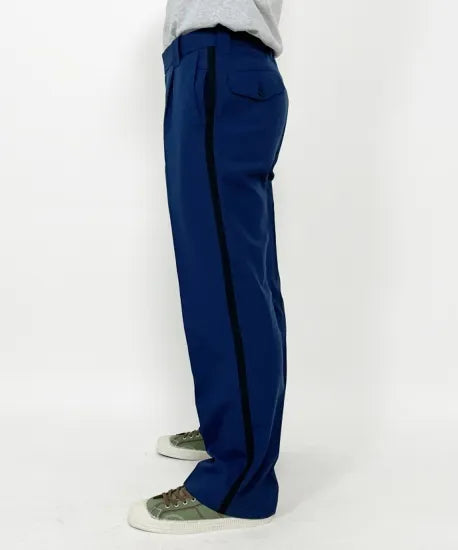 オランダ軍 ブルー ブラックサイドライン パレードパンツ 新品 =