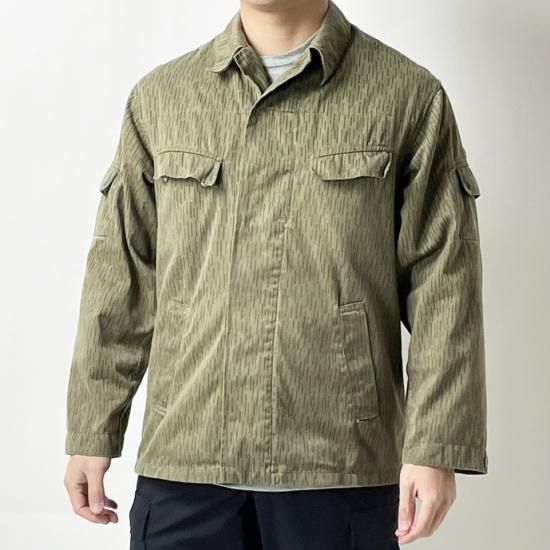 旧東ドイツ軍 NVA レインドロップカモ フィールドジャケット サイド