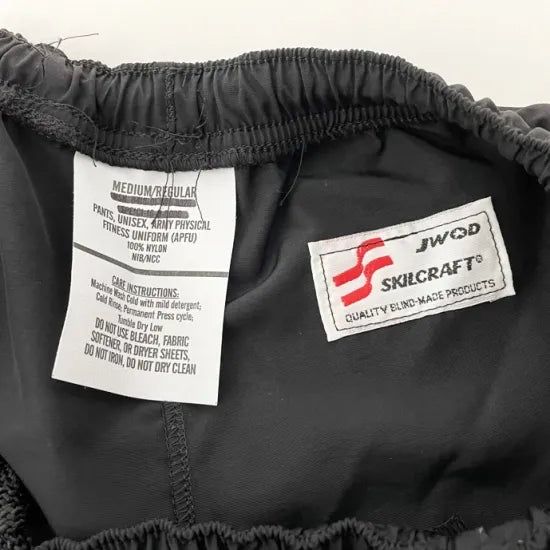 アメリカ軍 U.S.ARMY ブラック 後期型 APFU トレーニングパンツ 新品 -