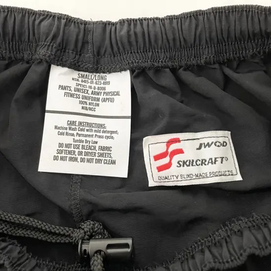 アメリカ軍 U.S.ARMY ブラック 後期型 APFU トレーニングパンツ 新品 -