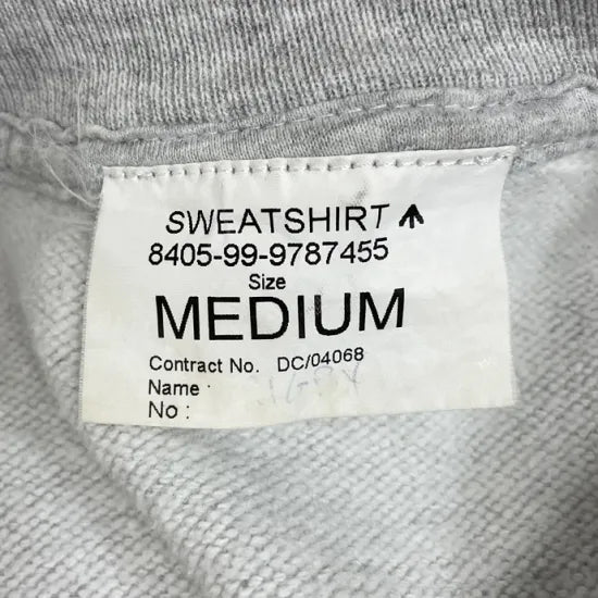 イギリス軍 グレー スウェットシャツ USED =