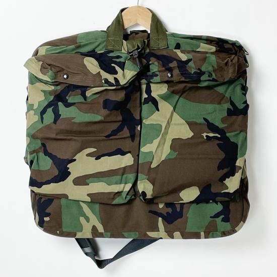 アメリカ軍 ウッドランドカモ HGU-56/P ヘルメットバッグ 新品 A1GI-WN