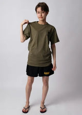 【スモール特価】U.S.ARMY ODグリーン SOFFE アーミーロゴ ミリタリーTシャツ 新品 -