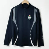 1点物 イギリス軍  ブラック ハーフZIP トレーニングシャツ USED UK190=