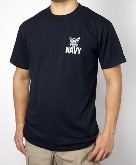 【Sサイズ特価】U.S.NAVY ブラック SOFFE ミリタリーTシャツ 新品 -