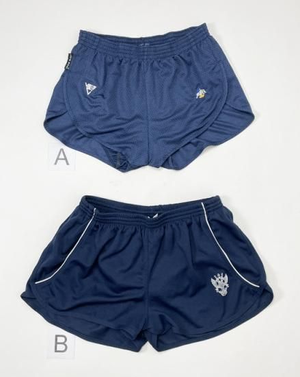 イギリス軍 ブルー/ネイビー メッシュ ランニング ショートパンツ USED PTS7-