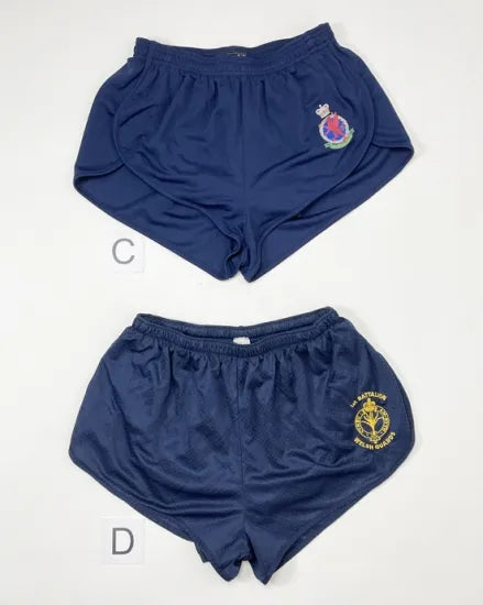 イギリス軍 ブルー/ネイビー メッシュ ランニング ショートパンツ USED -