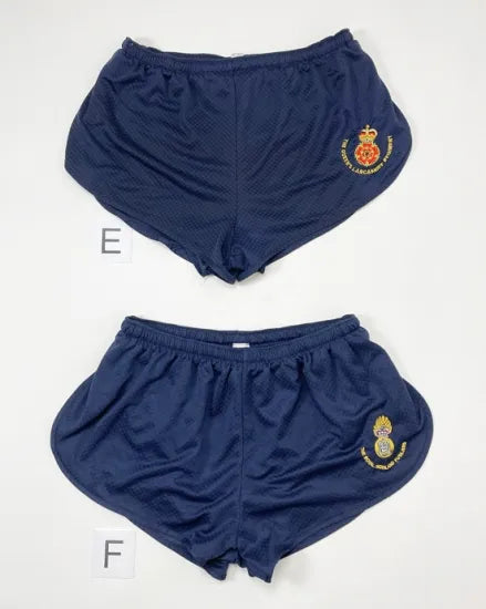 イギリス軍 ブルー/ネイビー メッシュ ランニング ショートパンツ USED -