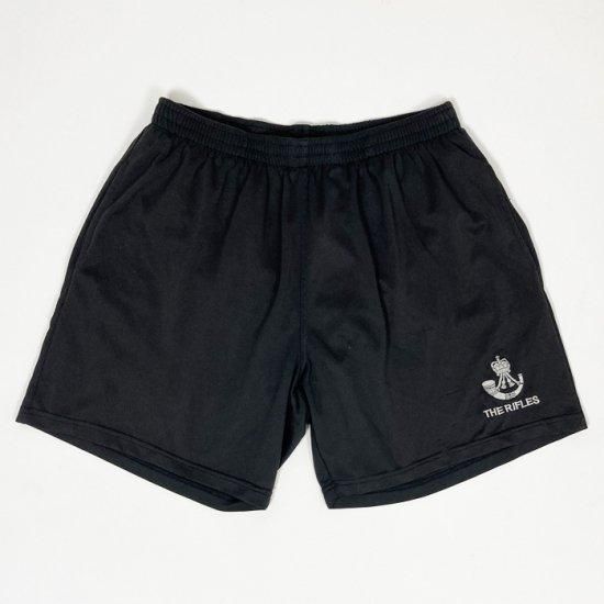 イギリス軍 THE RIFLES ブラック ランニング ショートパンツ 新品 PTS2-N-