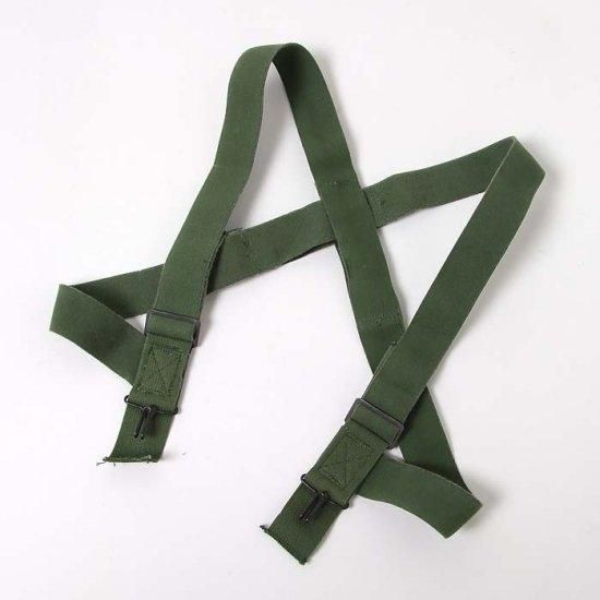 アメリカ軍 OD イラスティック サスペンダー 新品 -