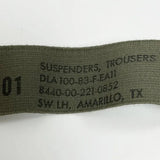 アメリカ軍 OD イラスティック サスペンダー 新品 -