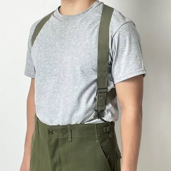 アメリカ軍 OD イラスティック サスペンダー 新品 -