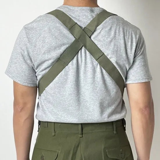 アメリカ軍 OD イラスティック サスペンダー 新品 -