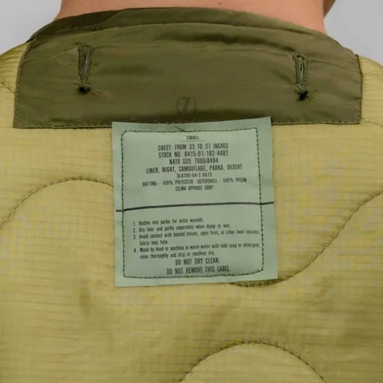 アメリカ軍 ナイトデザートカモ ライナー付 モッズコート USED 402LU