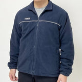 イギリス TESCO ネイビー フリースジャケット USED B53U