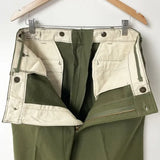 アメリカ軍 OD ウール M-51 フィールドパンツ ブラス製ジッパーフライ 上質USED =