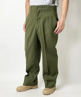 アメリカ軍 OD ウール M-51 フィールドパンツ ブラス製ジッパーフライ 上質USED =