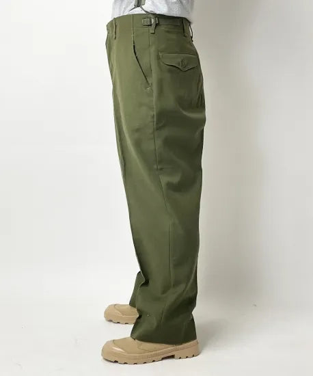 アメリカ軍 OD ウール M-51 フィールドパンツ ブラス製ジッパーフライ 上質USED =