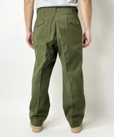 アメリカ軍 OD ウール M-51 フィールドパンツ ブラス製ジッパーフライ 上質USED =