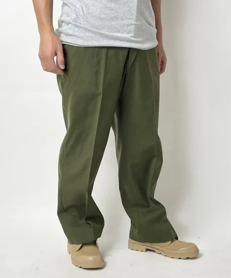 アメリカ軍 OD ウール M-51 フィールドパンツ ブラス製ジッパーフライ 上質USED =