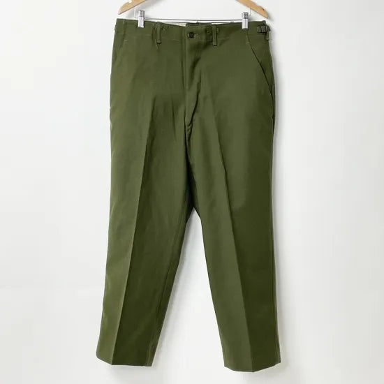 アメリカ軍 OD ウール M-51 フィールドパンツ ブラス製ジッパーフライ 上質USED =