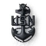 アメリカ海軍 U.S.NAVY ブラック 上等兵曹 イカリピンバッジ ★付 新品 19NJ-