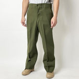 スモール特価 アメリカ軍 OD ウール M-51 フィールドパンツ ブラス製ジッパーフライ ニアニュー 132N2-WOOL-SB=