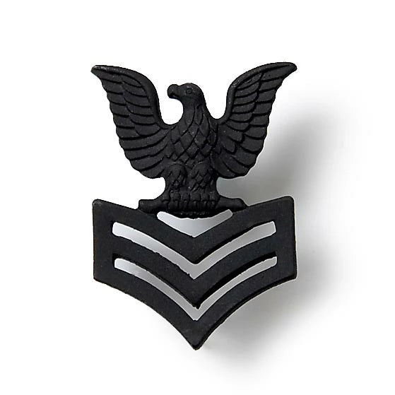アメリカ海軍 U.S.NAVY ブラック ぺティーオフィサー 襟章ピンバッジ アメリカ海軍 U.S.NAVY ブラック ぺティーオフィサー 襟章ピンバッジ
