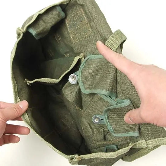 ポーランド軍 グリーン ビンテージ キャンバス ブレッドバッグ 新品 =