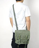 ポーランド軍 グリーン ビンテージ キャンバス ブレッドバッグ 新品 =