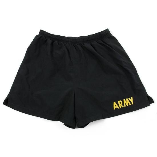 アメリカ軍 U.S.ARMY ブラック 後期型 APFU トレーニング ショート