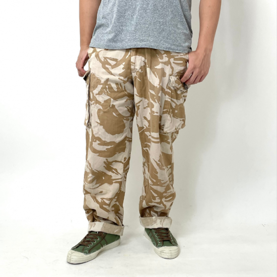 イギリス軍 DPM デザートカモ トロピカル コンバットパンツ USED =