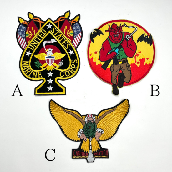 アメリカ軍 ミリタリー大ワッペン 新品 ML-BIG-