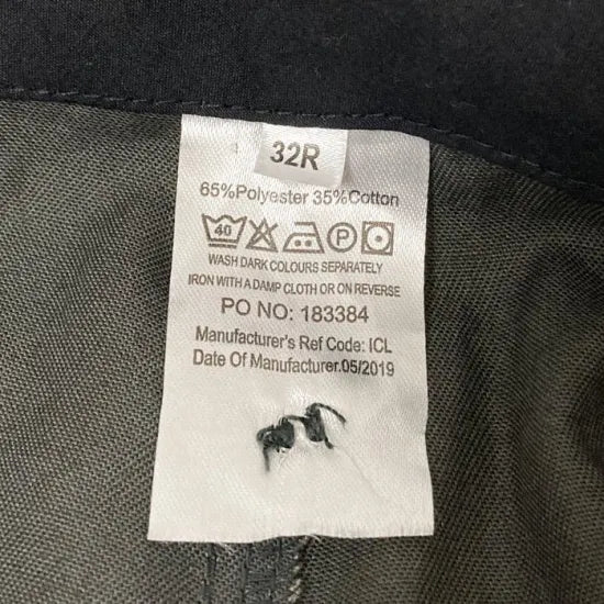 (8/30まで特価)イギリス郵便 Royal Mail ダークグレー ワークパンツ USED 230U=