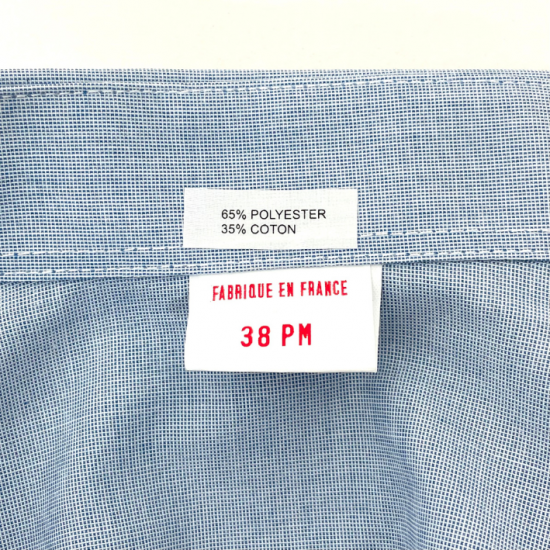 フランス軍 ライトブルー ドレスシャツ 新品 -