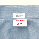 フランス軍 ライトブルー ドレスシャツ 新品 -