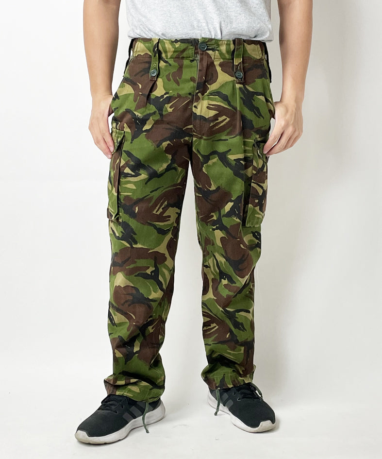 【スモール特価】イギリス軍 DPM カモフラージュ テンパレイト コンバットパンツ USED 202MU-SB=