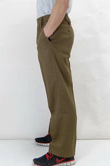 イギリス陸軍 ARMY ブラウン ウール100% No.2 バラック ドレスパンツ 上質USED 206N3-WOOL=